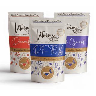 Wellness Trio Bundle – Detox, VitalGuard & DreamBlend Teas for Complete Daily Wellness - Vitorious