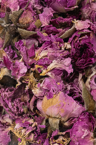 DRIED DAMASK ROSE PETALS