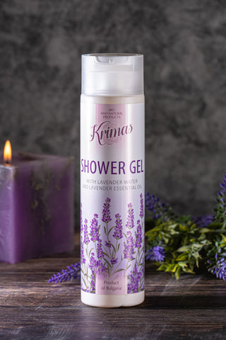 SHOWER GEL WITH LAVENDER WATER & ESSENTIAL LAVENDER OIL