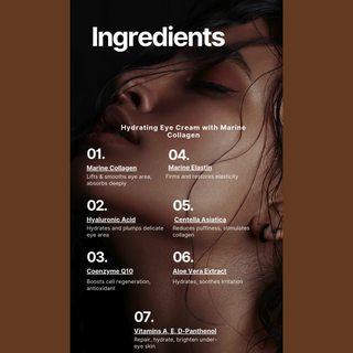 Hydraterende crème met maritiem collageen voor ogen en lippen