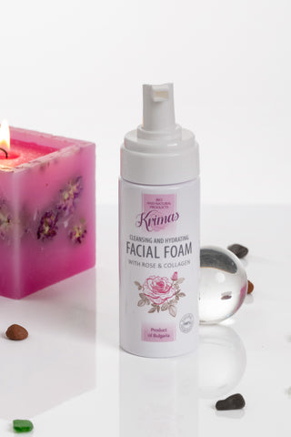 CLEANSING & HYDRATING FOAM WITH ROSE & COLLAGEN