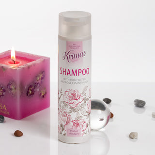 SHAMPOO WITH ROSE WATER AND ESSENTIAL ROSE OIL