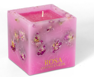 Aromatherapiekerze – Damaszenerrose