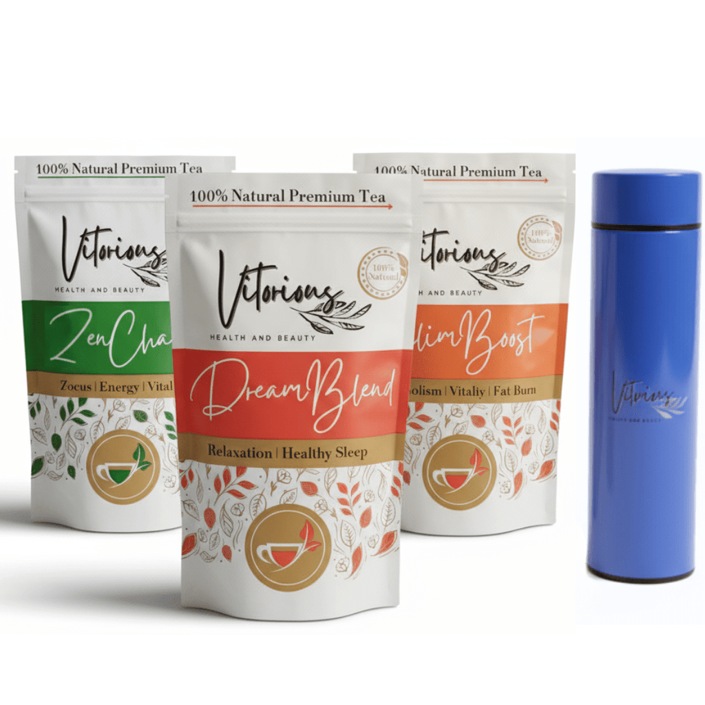 Active Lifestyle Kit | Herbal Teas & Stainless Steel Bottle – Vitorious