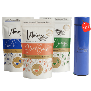 Best Sellers Trio — Tea Bundle with Free Bottle | 3 x 150g - Vitorious