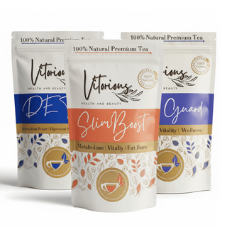 Body Balance Trio – SlimBoost, Detox & VitalGuard Teas for Metabolism, Cleansing & Immunity - Vitorious